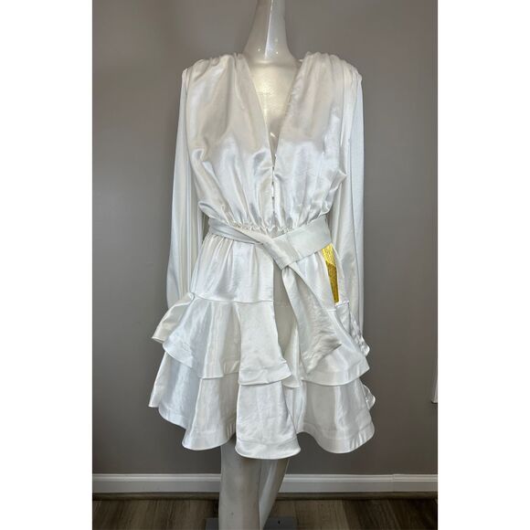 Bronx and Banco Bedouin Belted Mini Dress Size L $590 - Picture 6 of 11